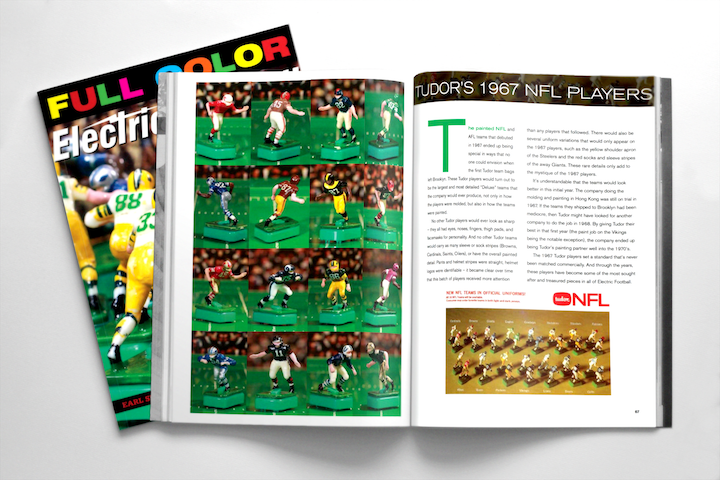 Electric Football Book Full Color Electric Football NFL 1967 spread