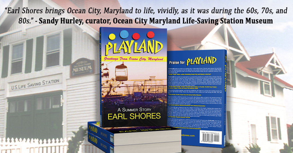 The book Playland Greetings From Ocean City Maryland is available from the Ocean City Life-Saving Station Museum