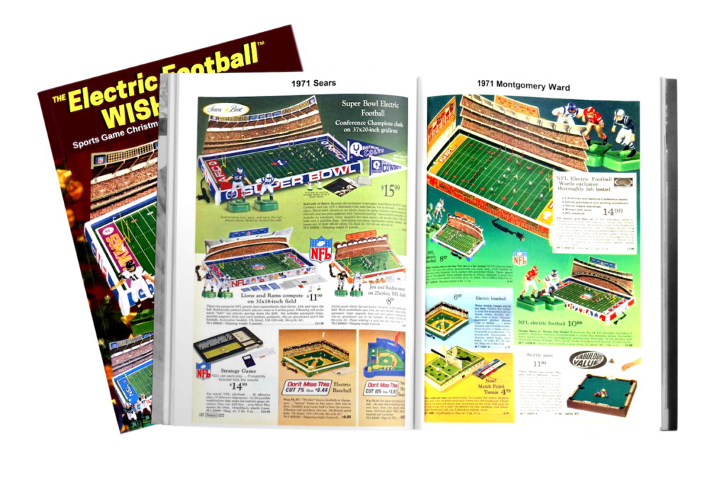 Electric Football Wishbook by Earl Shores Sears Ward Penney history